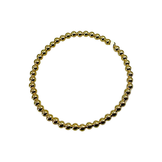 4MM Gold Filled Beaded Bracelet