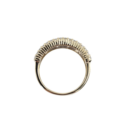 Yellow Gold Baugette Diamond Band Style Ring