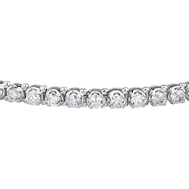 White Gold 7 Carat Diamond Tennis Bracelet