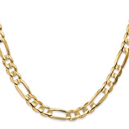 Yellow Gold 20 Inch Figaro Chain