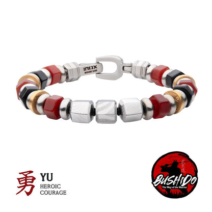 8.75 Inch Bushido Bracelet Yu: Heroic Courage