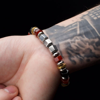 8.75 Inch Bushido Bracelet Yu: Heroic Courage