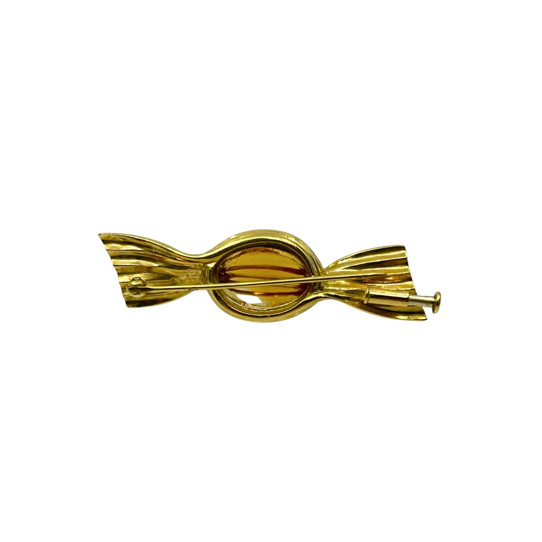 Hard Candy Design Cabochon Citrine Pin
