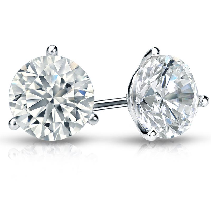 Round 2.75 Carat Lab Diamond Martini Studs