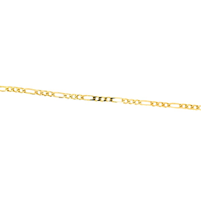 7.75 Inch Yellow Gold Figaro Bracelet