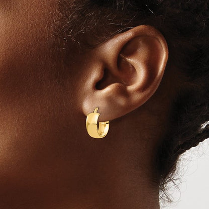 Yellow Gold Small Hoop Earrings