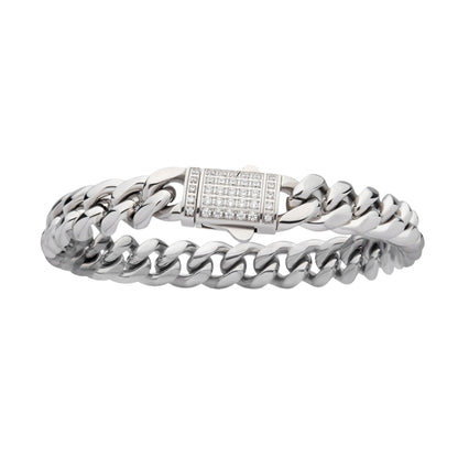 10MM Stainless Steel Miami Cuban Chain Bracelet