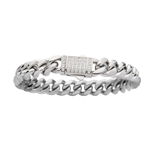 10MM Stainless Steel Miami Cuban Chain Bracelet