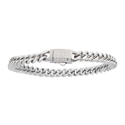 6MM Stainless Steel Miami Cuban Chain Bracelet