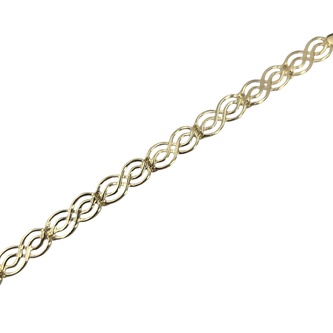 Yellow Gold Figure Eight Bracelet