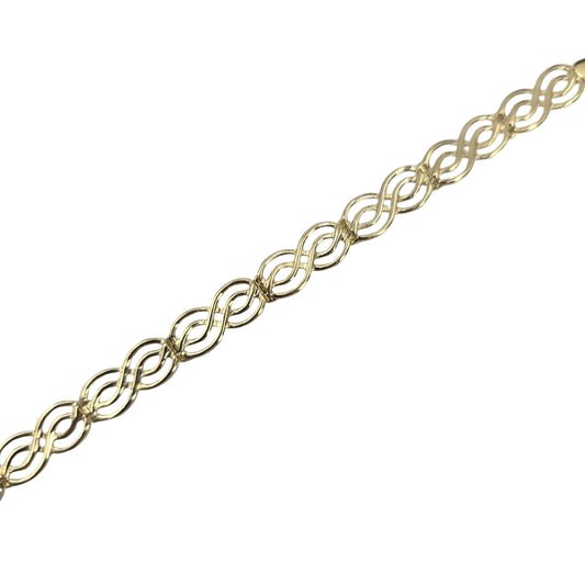 Yellow Gold Figure Eight Bracelet