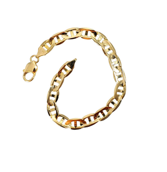 Yellow Gold 8MM Gucci Link Bracelet