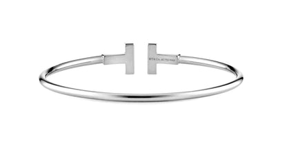 Pre-Loved White Gold Tiffany T Bracelet