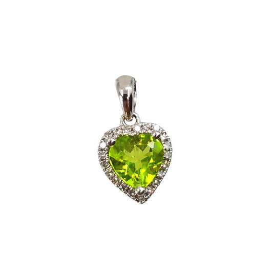 Heart Peridot Pendant
