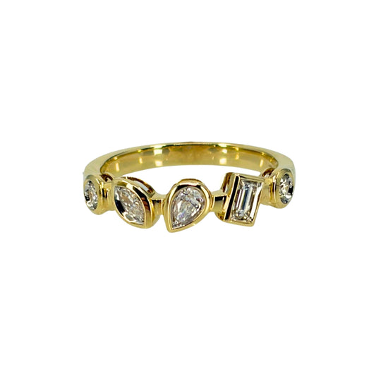Yellow Gold Various Diamond Band