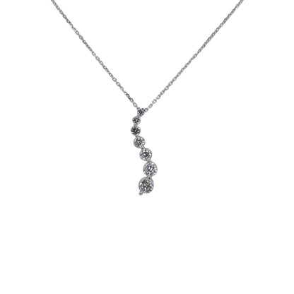 White Gold Diamond Journey Pendant