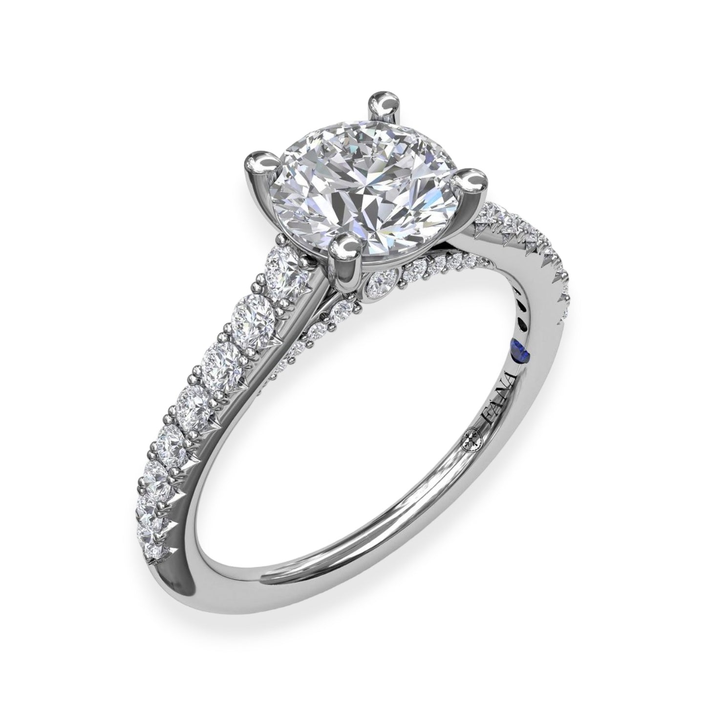 White Gold Polished Engagement Ring