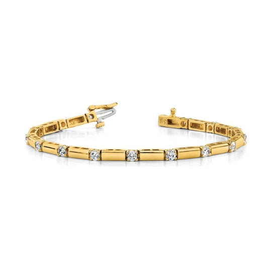Diamond Link Line Bracelet