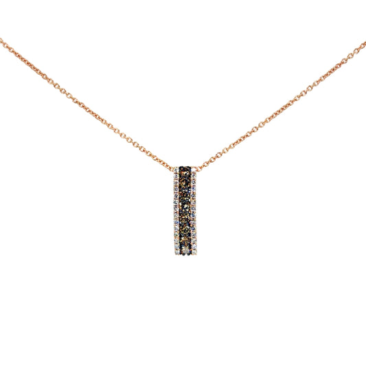 Rose Gold Champagne Diamond Necklace