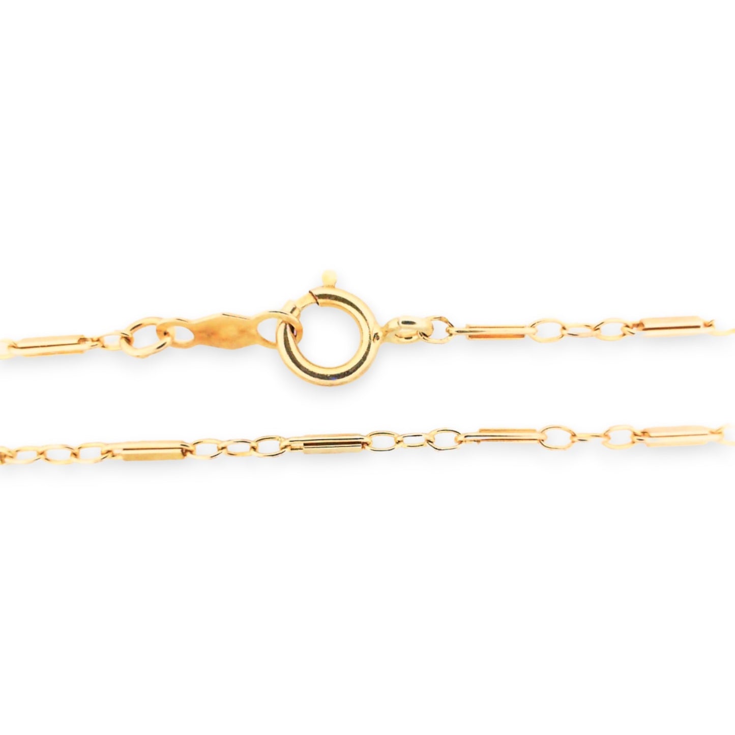 14 Karat Yellow Gold Fancy Link Necklace