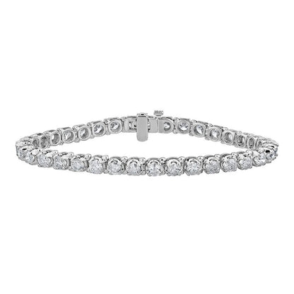 White Gold 7 Carat Diamond Tennis Bracelet