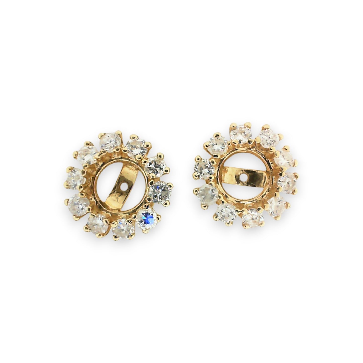 Yellow Gold Earring Jackets