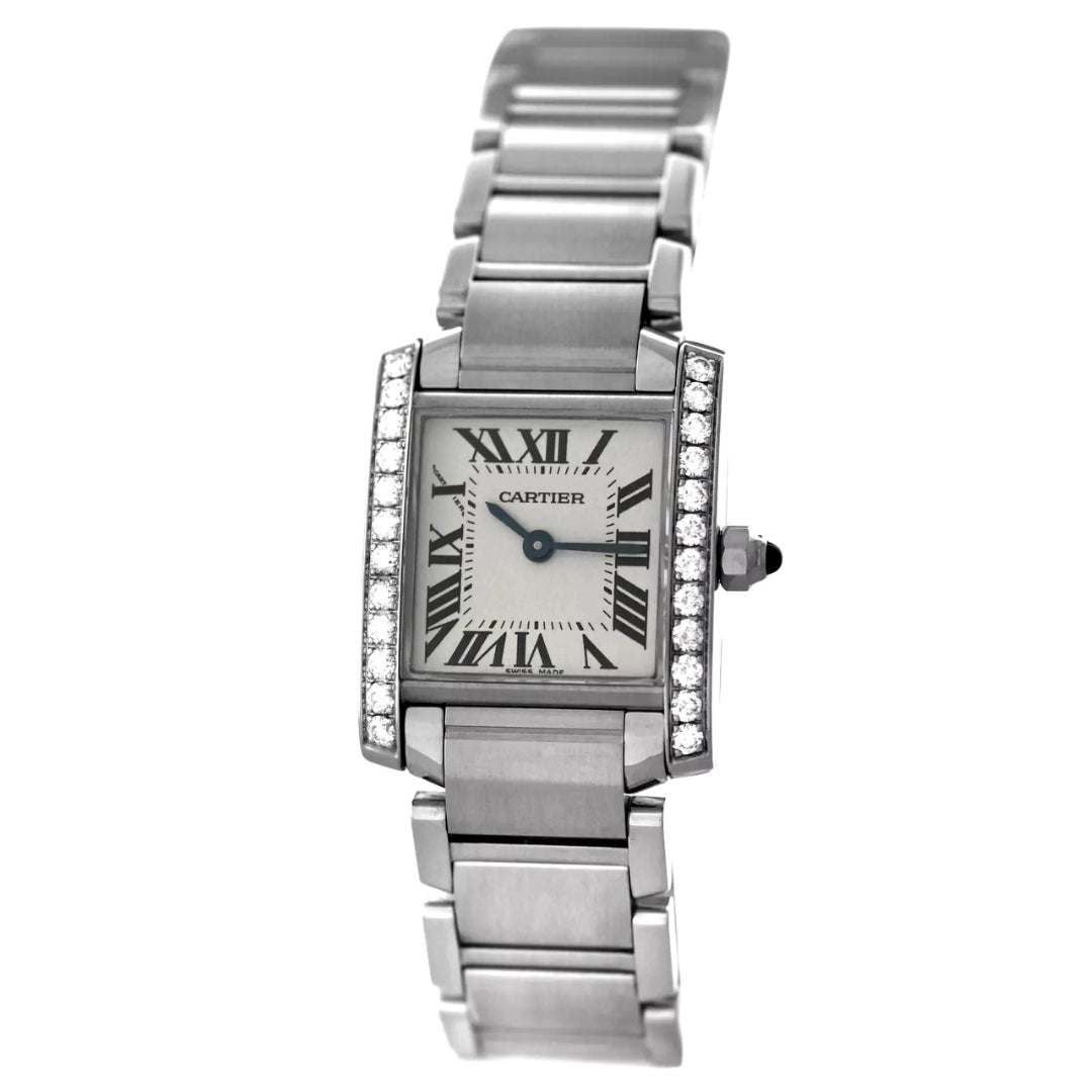 Pre-Loved Cartier Tank Francaise Stainless Steel 21mm with Diamond Case