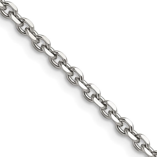 24 Inch 4.3MM Stainless Steel Cable Necklace
