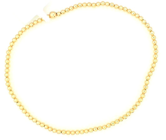 2MM Gold Filled Beaded Bracelet