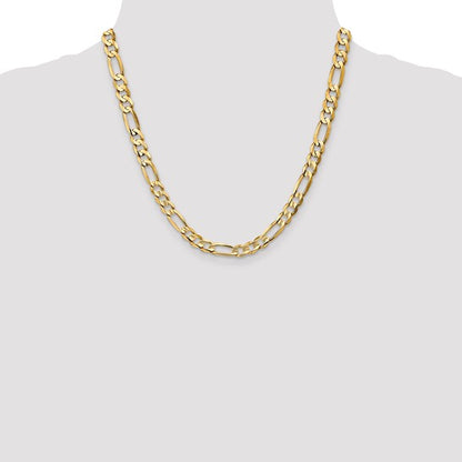 Yellow Gold 20 Inch Figaro Chain
