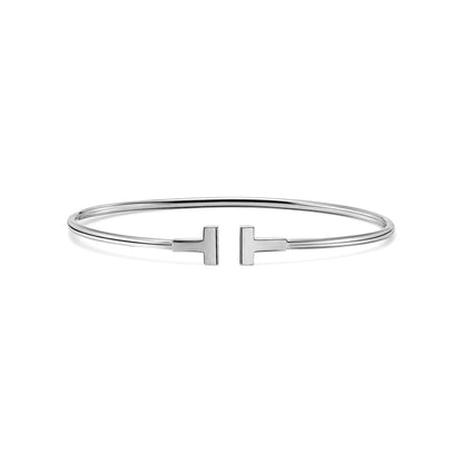 Pre-Loved White Gold Tiffany T Bracelet