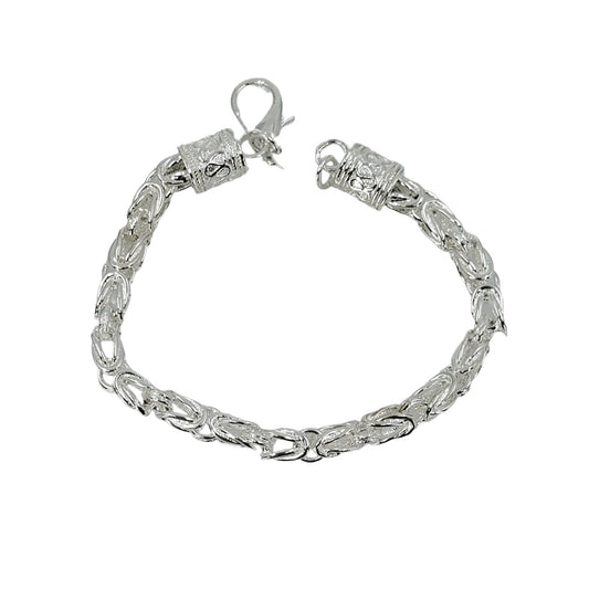 Sterling Silver Byzantine Bracelet