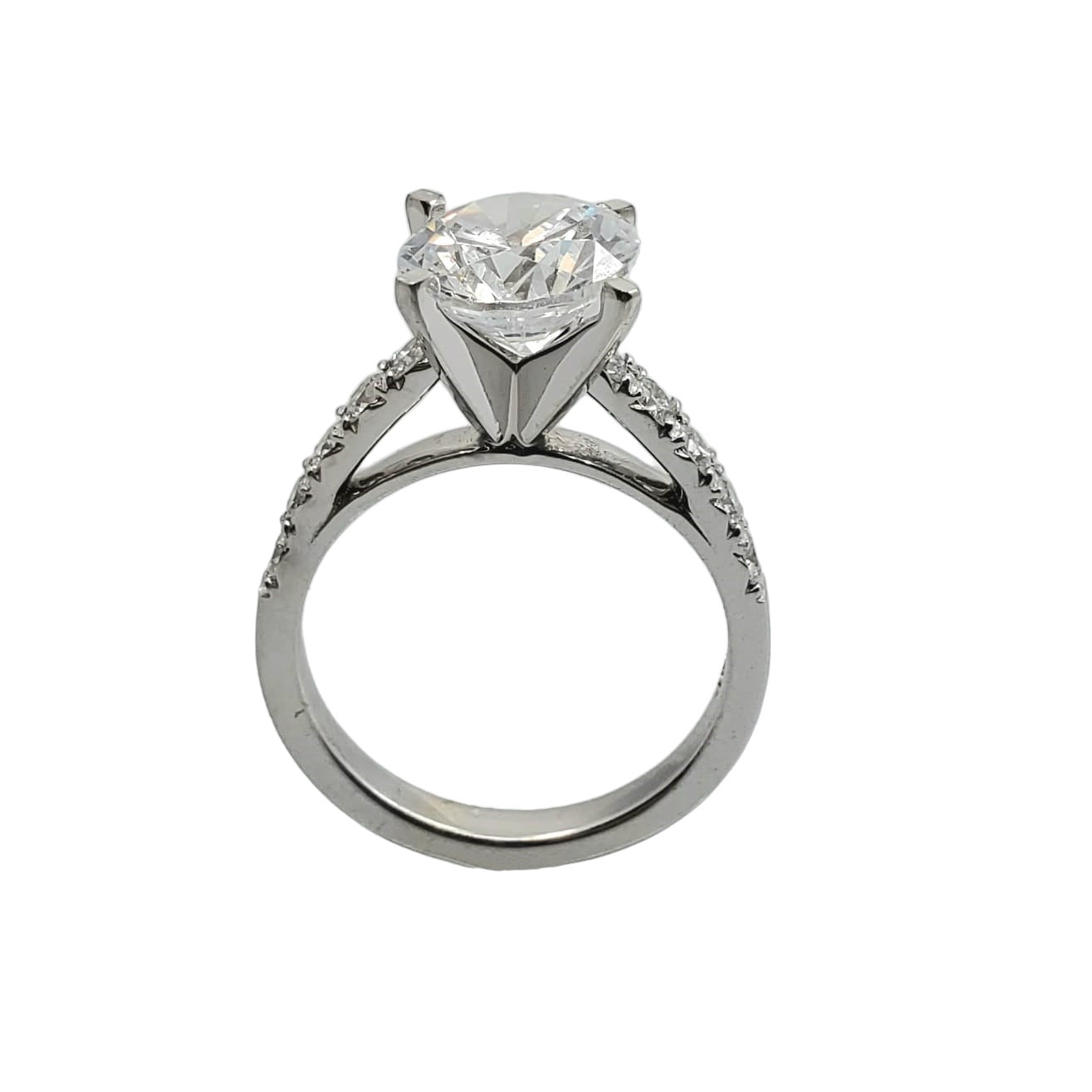 Lab Grown Diamond Semi-Mount Cathedral Style Engagement Ring