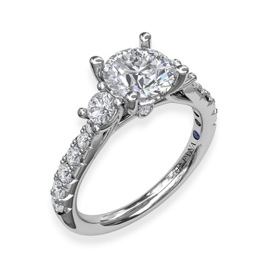 Diamond Engagement Ring in White Gold