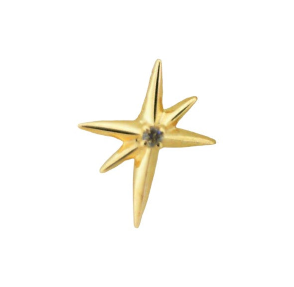 14 Karat Star Cartilage Earring