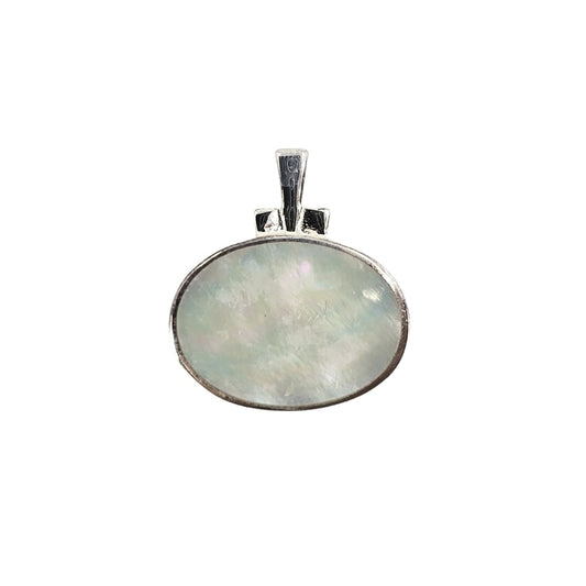 Bezel Set Mother of Pearl Pendant