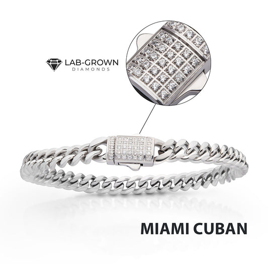 6MM Stainless Steel Miami Cuban Chain Bracelet