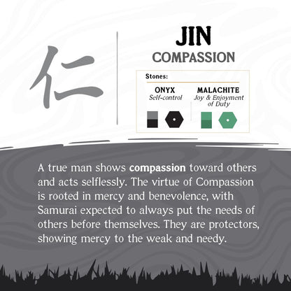 8.5 Inch Bushido Bracelet Jin: Compassion