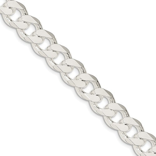 White Sterling Silver Curb Bracelet