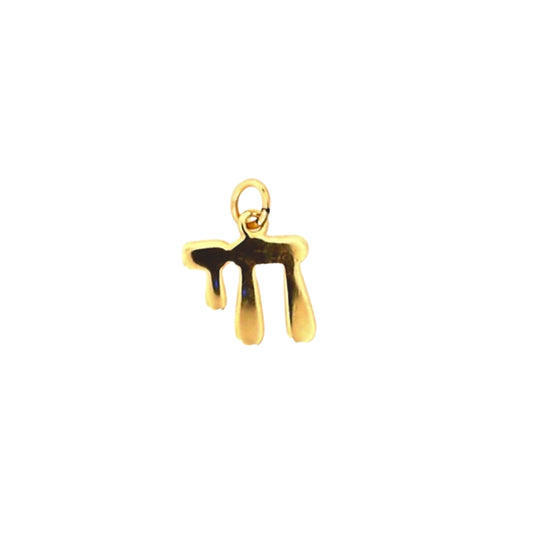 Yellow Gold Chai Charm