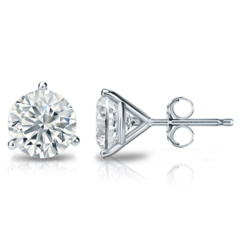 Round 2.75 Carat Lab Diamond Martini Studs